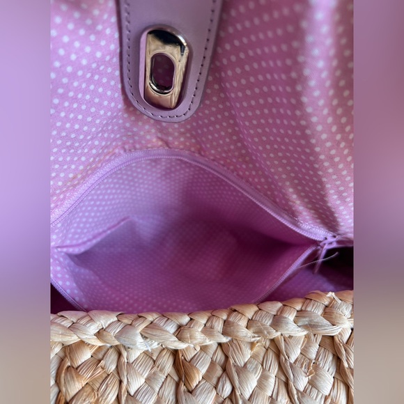 Cato Tan and Purple Woven Shoulder Bag - Picture 9 of 10